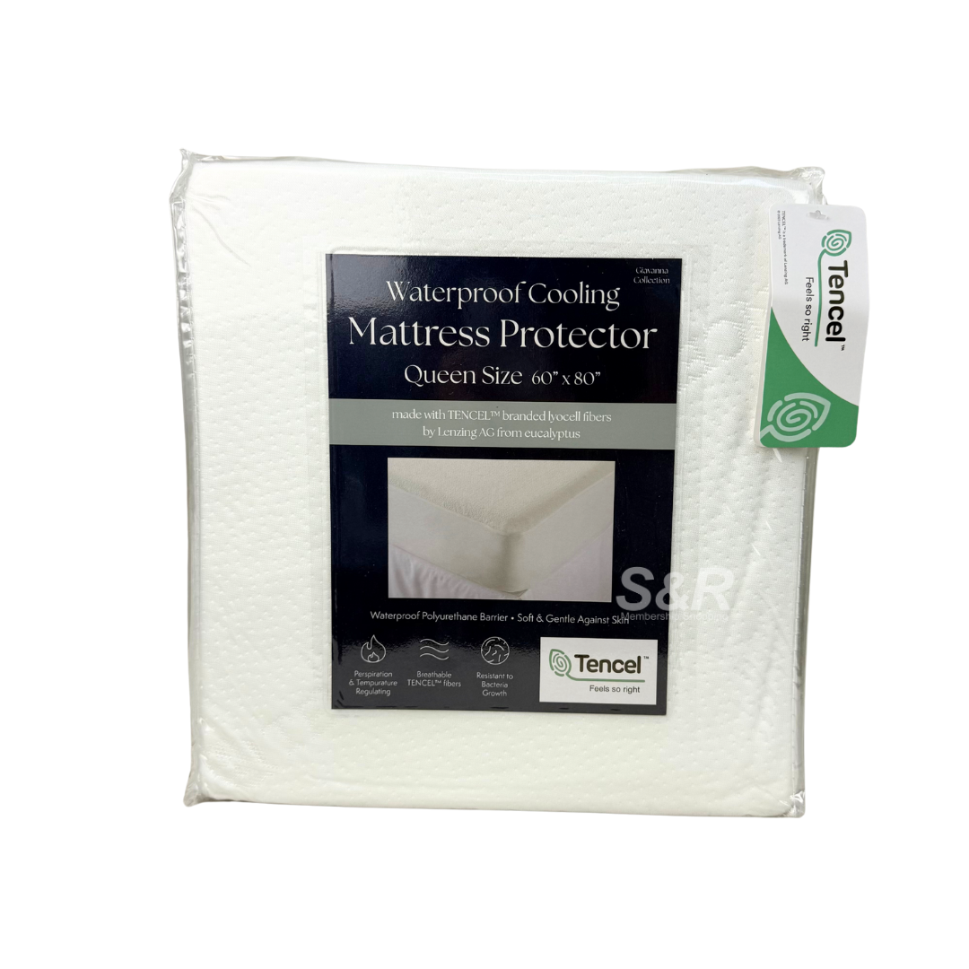 Tencel Waterproof Cooling Mattress Protector Queen Size